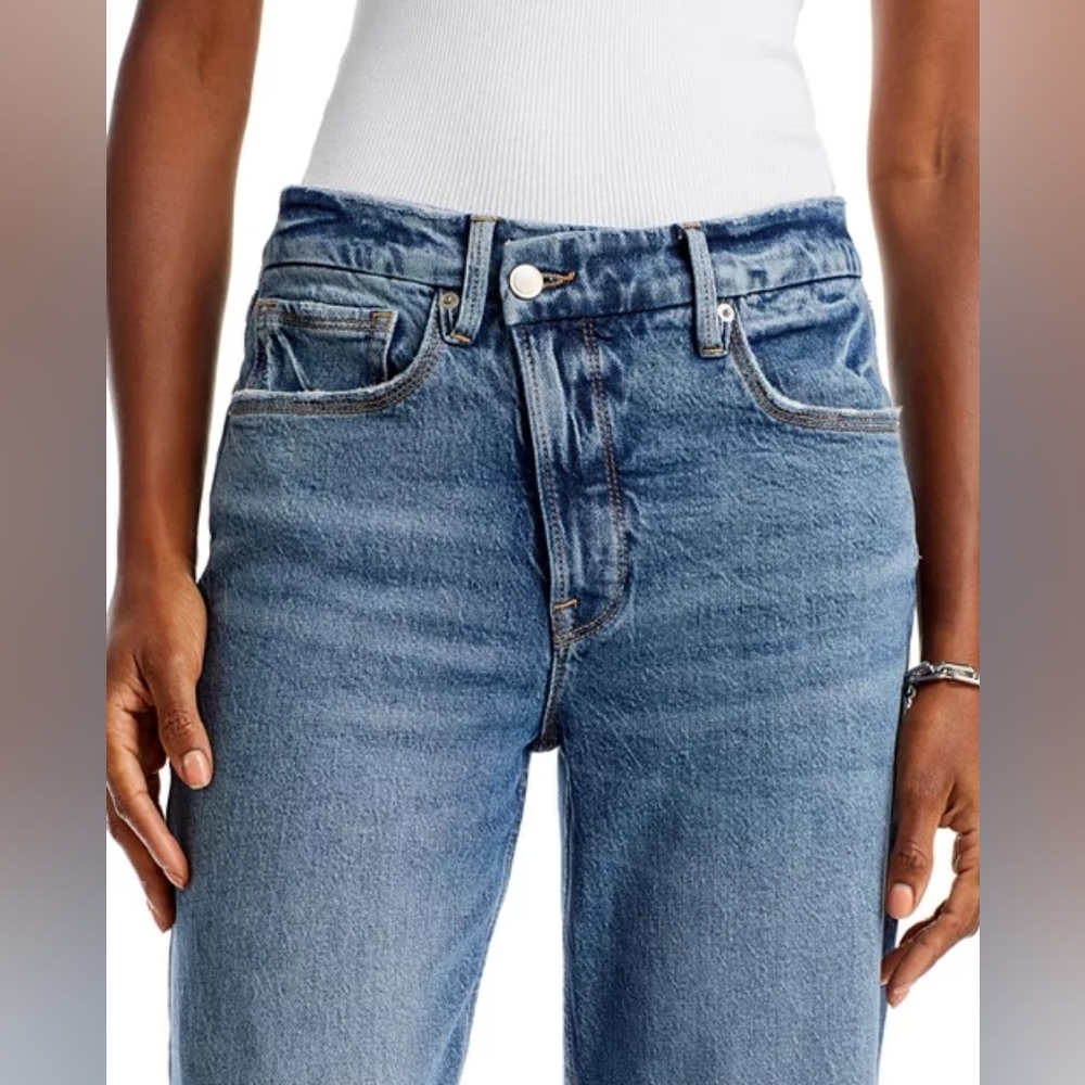 Good American Good '90s High Rise Straight Jeans - Picture 4 of 14